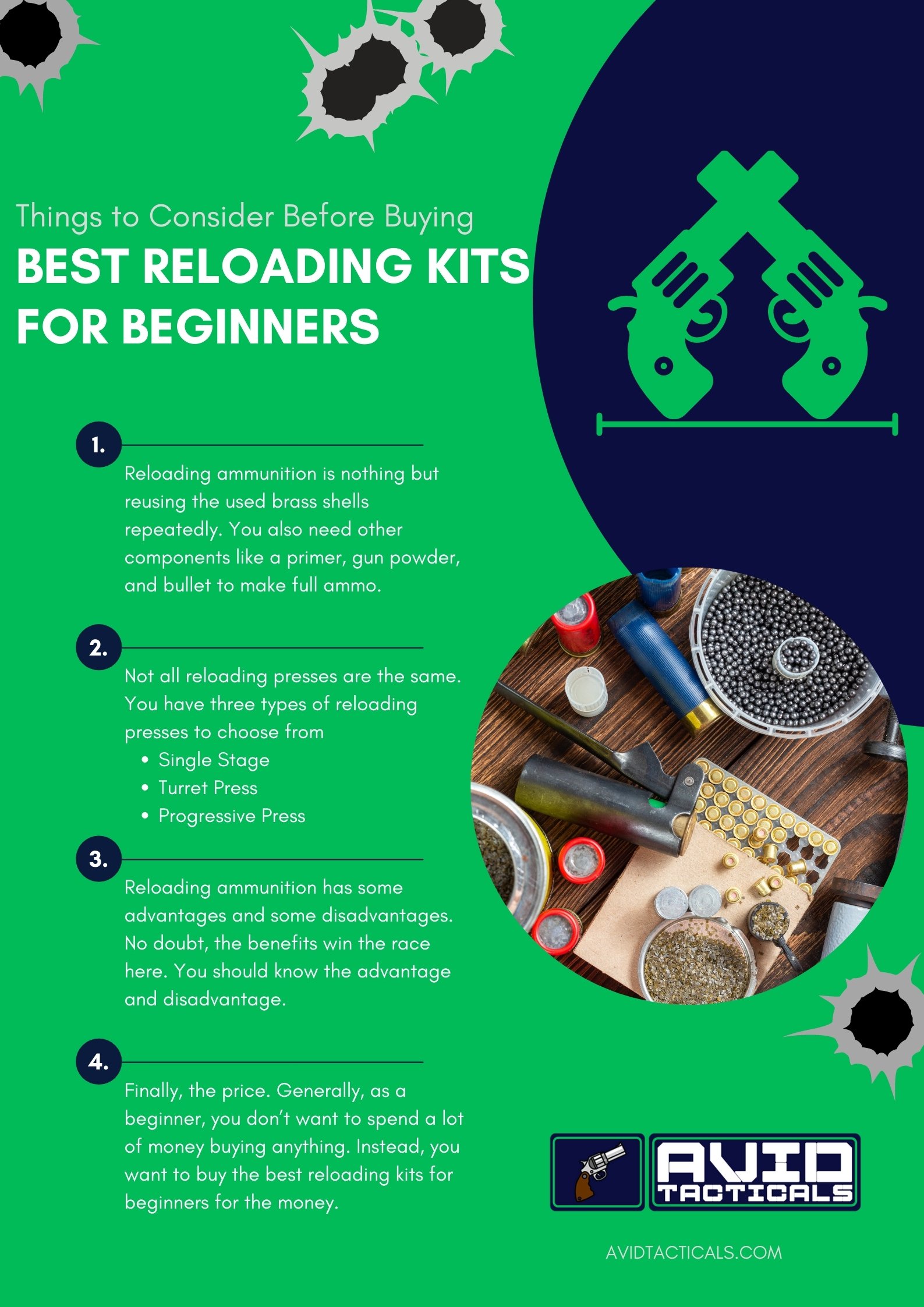 Best Reloading Kits for Beginners - Infographic